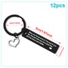 12 Pcs Thank You Keychain Appreciation Gifts Thank You Jewelry