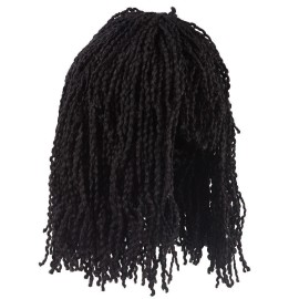 Antina's Lot of 3 Antina's Black Crimped Yarn 8" Doll Wigs