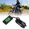 Universal LCD Motorcycle Voltmeter Ultra Thin Waterproof Voltmeter with Left