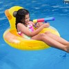 GROBRO7 Ducks Inflatable Pool Float, Yellow Pool Float Tube with