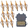 12 Pieces Wide Hunting Head Shooting Arrowheads with Bow 100/125