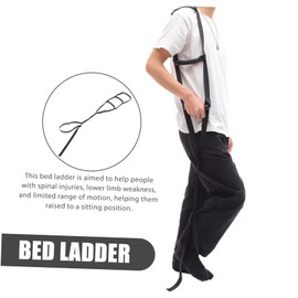 Ipetboom Adjustable Bed Pull Up Strap for Seniors Elderly Assistance Belt Durable Non Slip Hand Grips for Mobility Spinal Injury Support Bed Support Straps