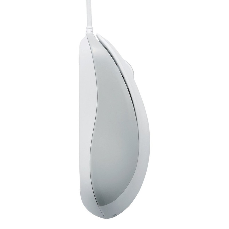 Elecom M-S2ULWH/RS Mouse, Wired, Medium, 3 Buttons, USB, Laser, White,
