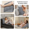 BJRYECLTD Triangular Wedge Headboard Reading Pillow for Sitting Up in