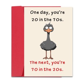 STVK Cool Gifts for 70 Year Old Man, Funny 70th Birthday Card, 70th Birthday Gifts for Women Men, Happy 70th Birthday Cards for Dad Mom, Humor 70th Birthday Decorations Gifts for Grandpa Grandma