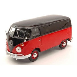 MOTOR MAX 1: 24 MTM79342BKR VW Type 2 (T1) Delivery Van 1959 Black Red 2 Tone