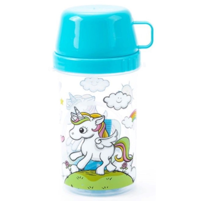 OM SUPPLIES Unicorn Sky Blue Sandwich Lunch Snack Box 3