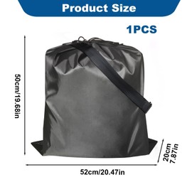 MDLSDE Travel Stroller Bag for Airplane, 52 × 50 × 20cm Small Stroller Pram Travel Bag Airplane Waterproof Dustproof Portable Universal for Family Trips Traveling Cover Large Storage Items for Infant