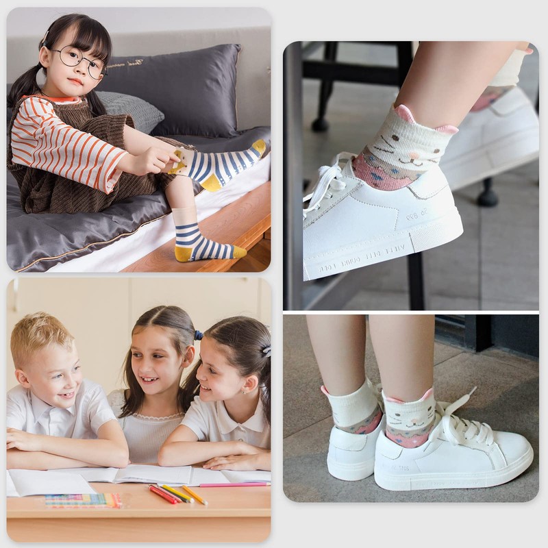 ZFSOCK Children's Stopper Socks Non-Slip Socks Non-Slip: Funny Cotton Colourful