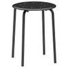 Ikea Marius Steel, Epoxy Powder Coating Stool (Black), Set of