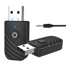 USB Bluetooth Adapter pc Bluetooth dongle Bluetooth Transmitter Bluetooth Stick Bluetooth empfänger,BT5.0 aux Bluetooth Adapter Bluetooth Sender mit 3.5mm für TV Kopfhörer Stereoanlage Auto
