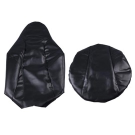 Seat Cover Kit Compatible with Polaris RZR 570 2012-2018, Fit RZR 800 2008-2014 (All models) , Fit RZR 900 2011-14 (All models), Fit ACE 325/570 2014-2017, Seat Cover & Base Kit Replacement, Black