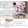 CREAMIC Purple Rose Office Chair Cover Computer Office Chair Cover