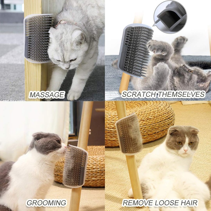 4 Pack Cat Corner Face Scratcher Cat Self Groomer Wall