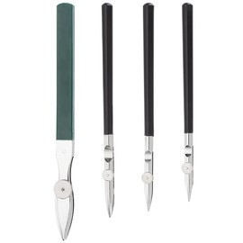 OLYCRAFT 4Pcs Art Ruling Pen Set 4 Sizes Fine Line Fluid Pen Adjustable Ruling Ink Pen Set for Lines Drawing Mounting Art Artists Technical Drawing Cartography Calligraphy Black