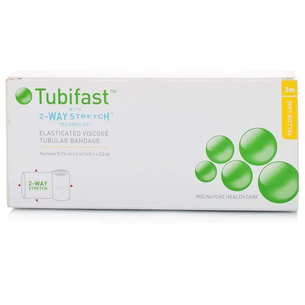 Tubifast Tubifast 2-Way Stretch Elasticated Viscose Tubular Bandage (Yellow 3m)