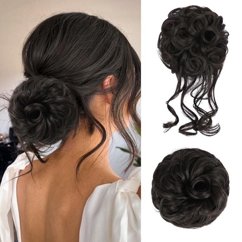 Vigorous Messy Bun Hair Piece for Women - 2PCS Synthetic