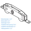 Huazu Heavy-Duty Sliding Door Rollers - 1-1/4" Steel Ball Bearing,