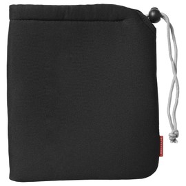 HAKUBA Camera Pouch, Soft Cushion Pouch, Large, Black, Camera Case, Drawstring Bag, Gadget Case, Digital Camera KCS-37L