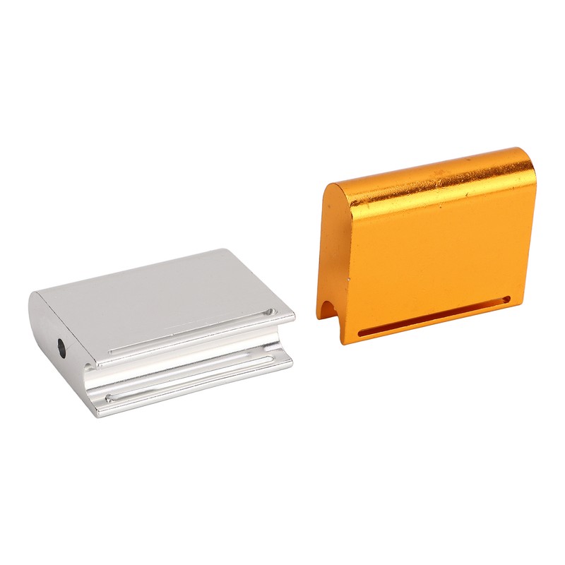 2pcs Leather Edge Slicker Gold Silver Aluminium Alloy Leather Trimming
