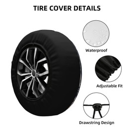 Spare Tire Cover Mountains Sunset Landscape Wheel Covers Weatherproof Universal Wheel Protectors for Rv SUV Camper Travel Trailer 16 Inch
