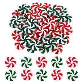 Lusofie 100Pcs Hanging Peppermint Christmas Decorations Candy Cane Christmas Decorations Fake Candy Ornaments for Christmas Tree Home Christmas Party Decoration(Red& White, Green& White)