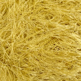 JubileeYarn Feather Whimsy Eyelash Yarn - 50g/Skein Fine Polyester Fur - Honey Gold - 6 Skeins