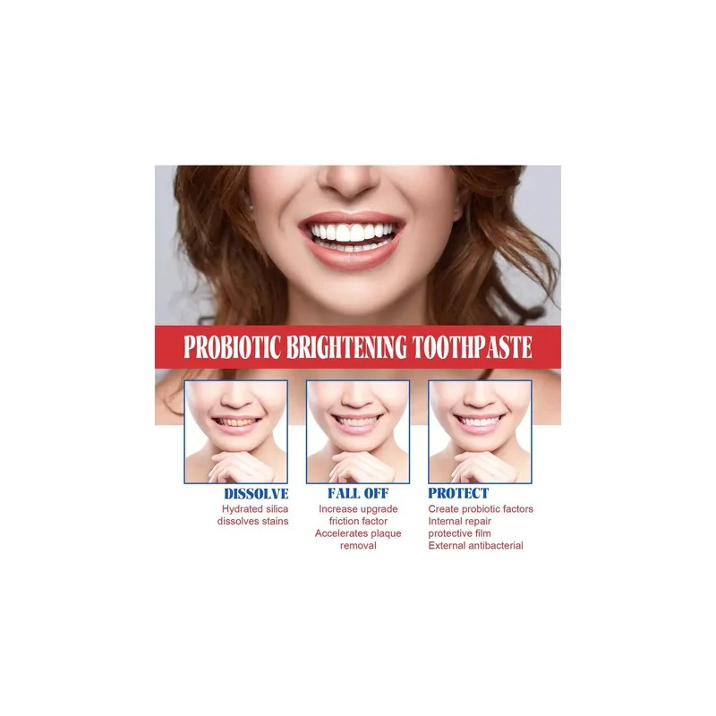 Sp-6 Whitening Probiotics Toothpaste Toothbrushes, 3pcs