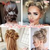 HOOJIH Messy Bun Hair Piece, Super Long Tousled Updo Hair