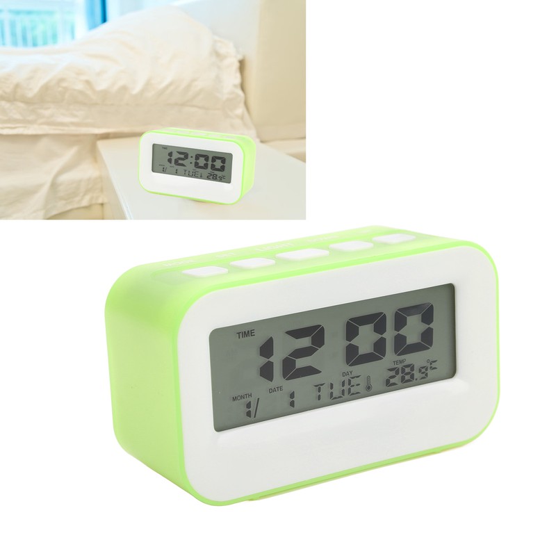 LCD Kids Alarm Clock Backlight Musical Alarms Countdown Timer Function