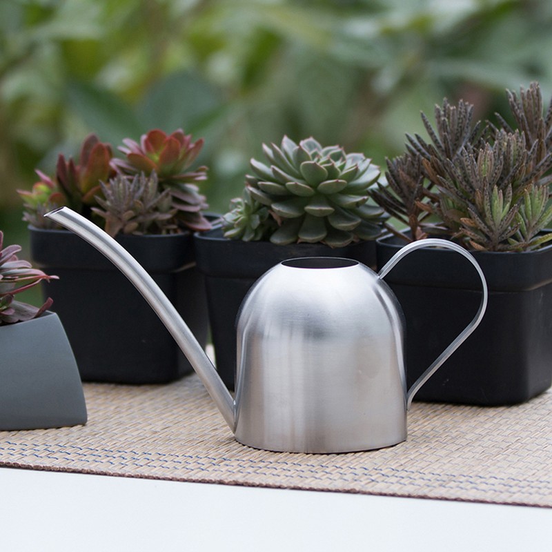 Stainless Steel Watering Can Indoor Household Succulent Potted Plant Watering