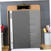 Operitacx 12pcs A4 Transparent 2 Hole Plastic File Folders Reusable