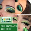 15 Colors Green Eyeshadow Palette Highly Pigmented Matte Eyeshadow Makeup