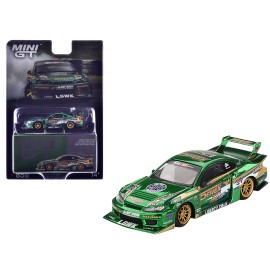 DCD Nissan Silvia (S15) LB-Super Silhouette RHD (Right Hand Drive) Fausto Racing 2024 Green Metallic Limited Edition Diecast Toy