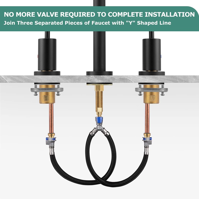 Replacement Quick Connect Hose Hot & Cold Water Mixer Line