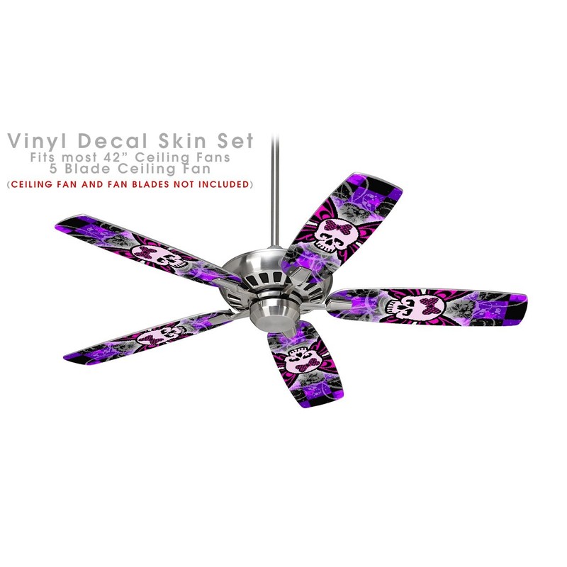 Butterfly Skull - Ceiling Fan Skin Kit fits most 42
