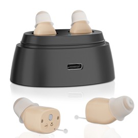 K&FCOPTEE Noise Cancelltion Hearing Aids For Seniors With Invisible Rechargeable Case