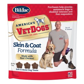 unbranded (Pack of 3) Bil-Jac VetDogs Soft and Moist Dog Treats, Chicken Flavor, 10 oz