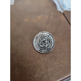 Chuck E Cheese Employee Cast Member Of The Month Token Pin Lanyard 2013 Silver