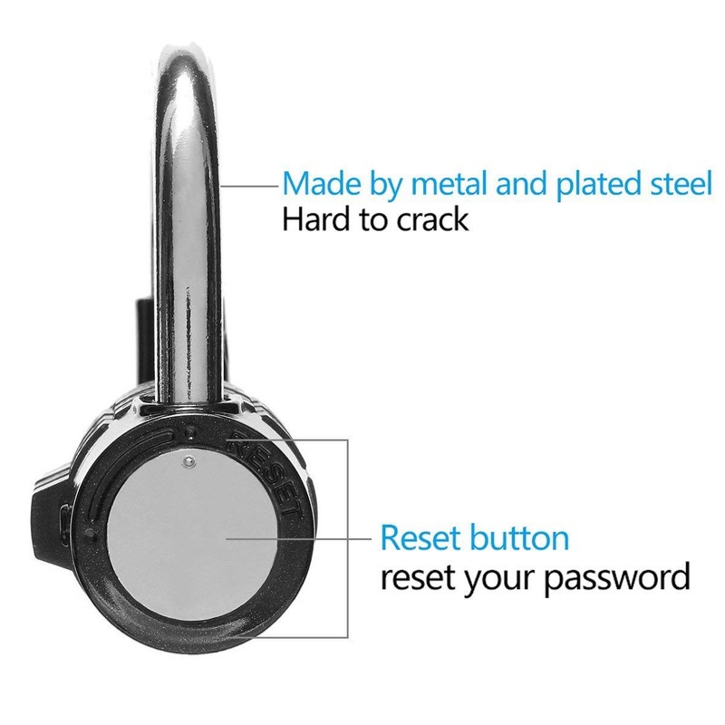 Sukudon 5 Digit Code Padlock Padlock Padlock 2 Pcs Combination