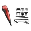 Cortadora De Pelo Gm566 Clipper Magnetico 13 Piezas Rojo