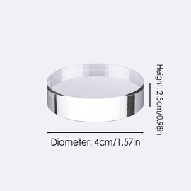 Acrylic Cylinder Display Stand,Clear Solid Display Blocks,4*2.5CM Transparent Acrylic Cylinder Display Stand,Photo Posing Props Display Risers Holder for Photography, Jewelry,Cosmetic,Crafts Show,