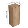 Malwee 12" Wooden Storage Cabinet with Door, Assembly Required