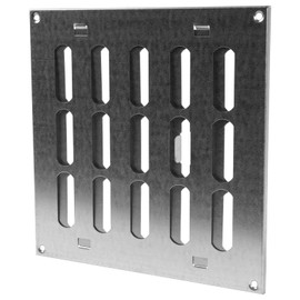 Repa Market 8" x 8" Inch (Outer Dimensions) Galvanized Adjustable Air Wall Vent Cover Indoor Outdoor Metal Grille Heating Cooling Ventilation for Home Garage Shed Open and Close Register 200 x 200 mm