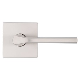 Kwikset Lisbon Passage Door Lever for Hall/Closet Door Featuring Microban in Satin Nickel