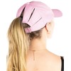 Funky Junque Sunshine Messy Bun High Ponytail Hat - Light