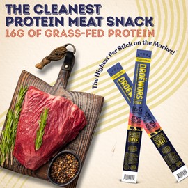 Ayoba Beef Sticks Traditional (1 Ounce, Pack of 12) – 16g High Protein Droewors Meat Sticks Made of 100% Grass Fed Beef, Individually Wrapped Snacks, Low Carb, Sugar and Gluten Free