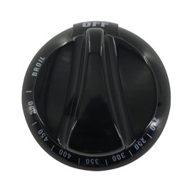 GYOFFULL WB03K10037 Thermostat Stove Control Knob Black Compatible with GE & Hotpoint Range Oven Kitchen Burner Accessories Replace Numbers AP2014849, 242683, AH225986 (1PC)