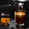 Electactic 20 Bar Espresso Machine, Professional Stainless Steel Coffee Maker