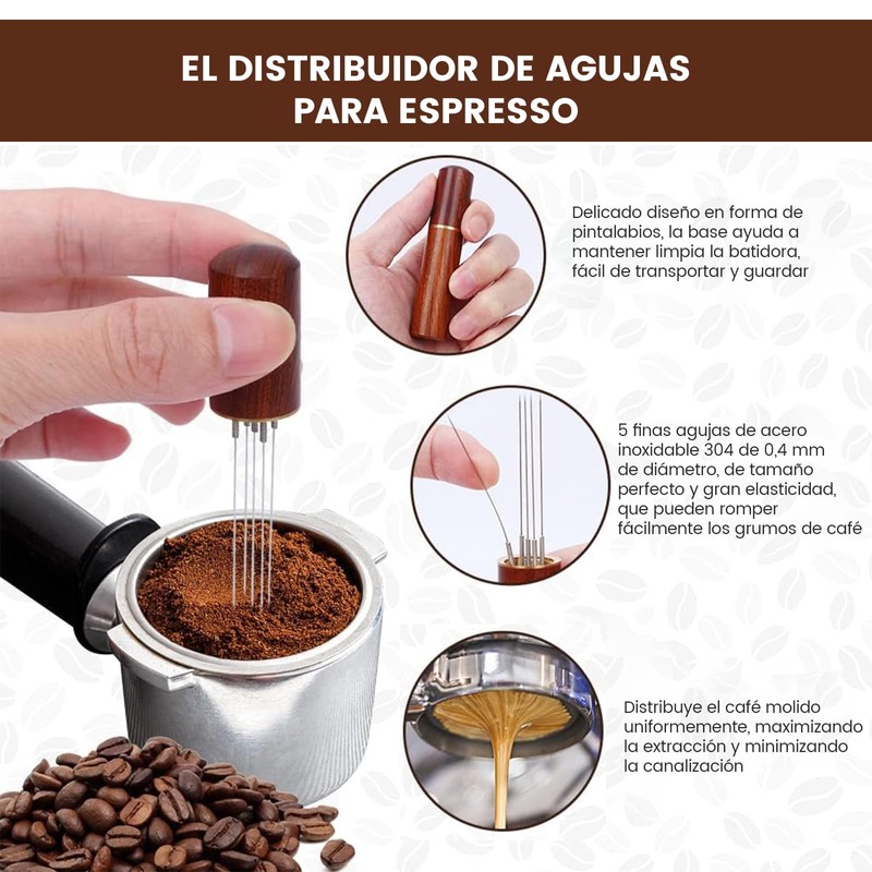 Tamper de Café Expreso de 58 mm, LENGSIDA Tamper para